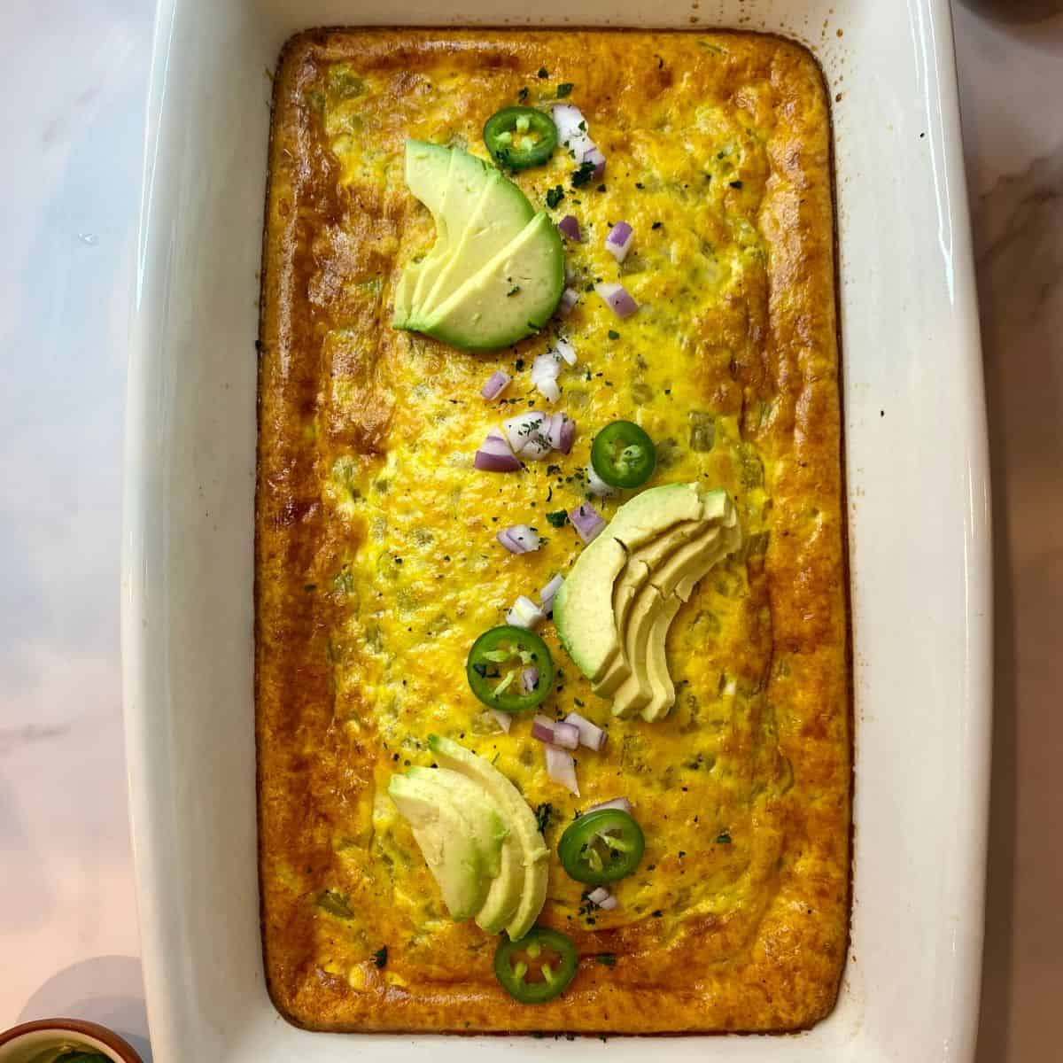 Green Chili Egg Casserole Healthy Mom Healthy Family