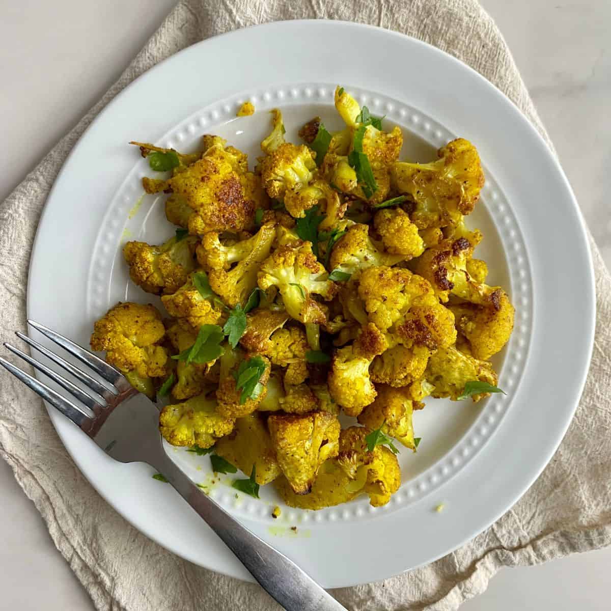 Indian Roasted Cauliflower Healthy Mom Healthy Family
