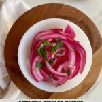 A bowl of Mexican Pickled Onions.